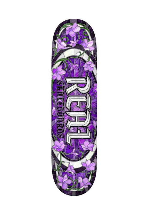 Cathedral Oval Purple 8.25 - Real Skateboards